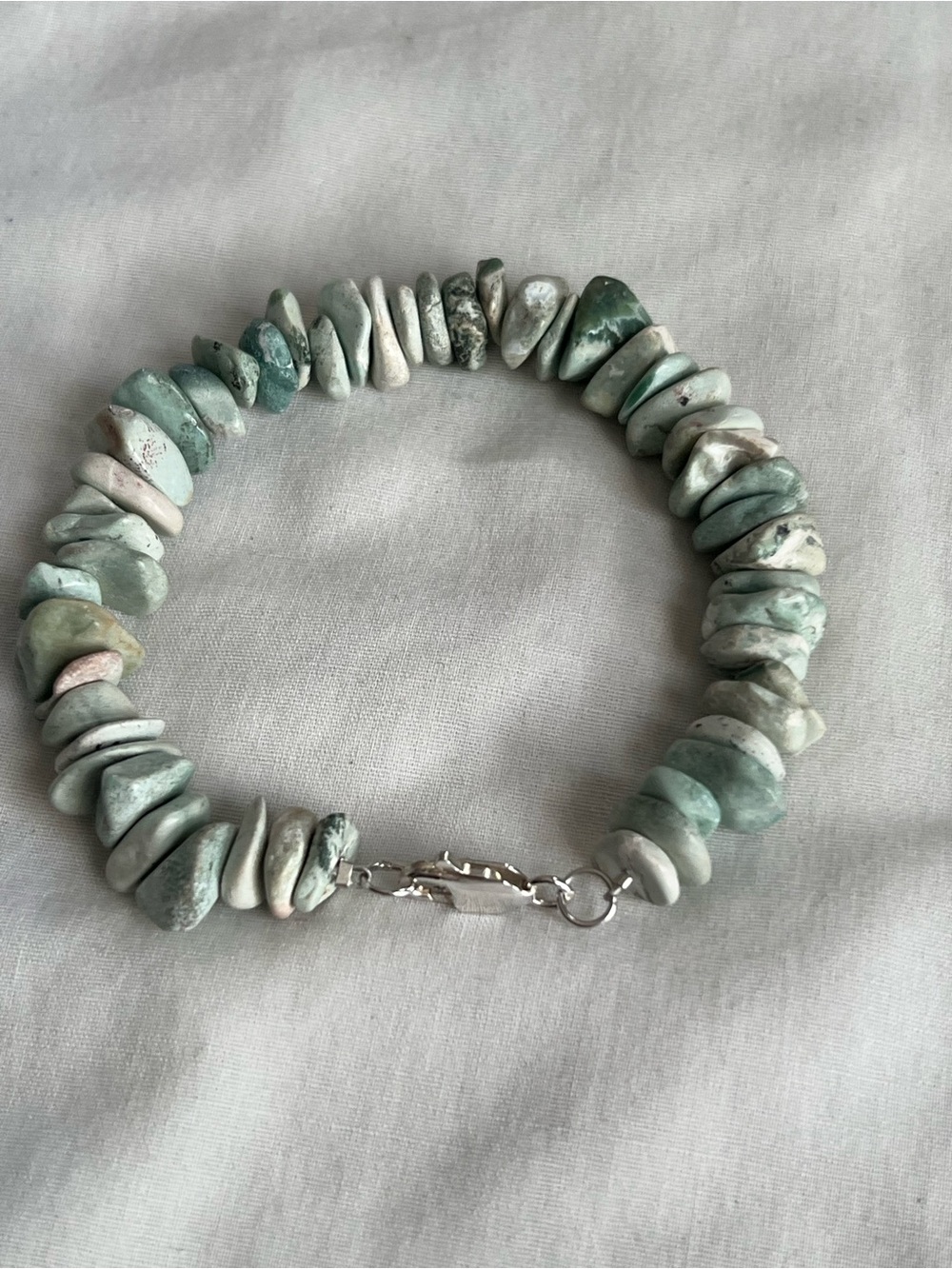 Amazonite Sterling silver bracelet